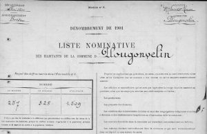 Recensement de Plougonvelin (29) année 1901 en ligne