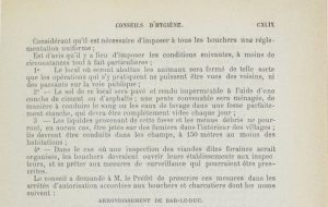 Décision du Conseil Général de la Meuse en 1882 concernant les abattoirs : conseils d'hygiène