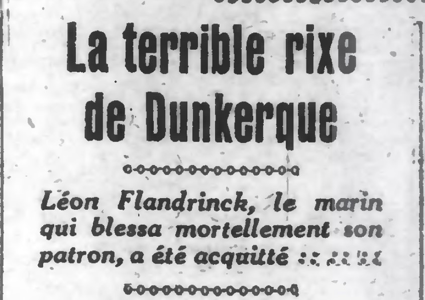 Acquittement de Léon Flandrinck