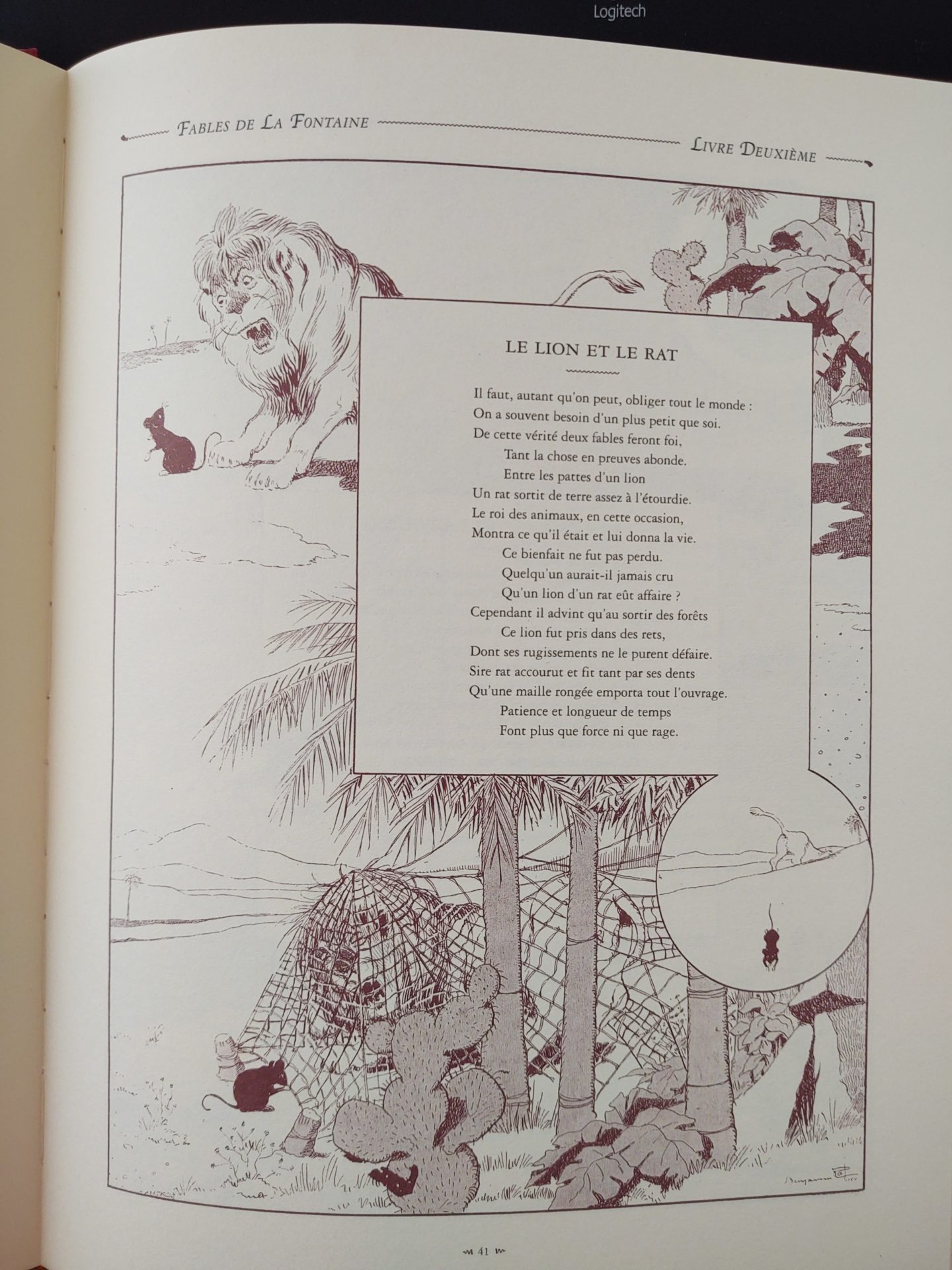 Fable Le Lion et le rat - La Fontaine