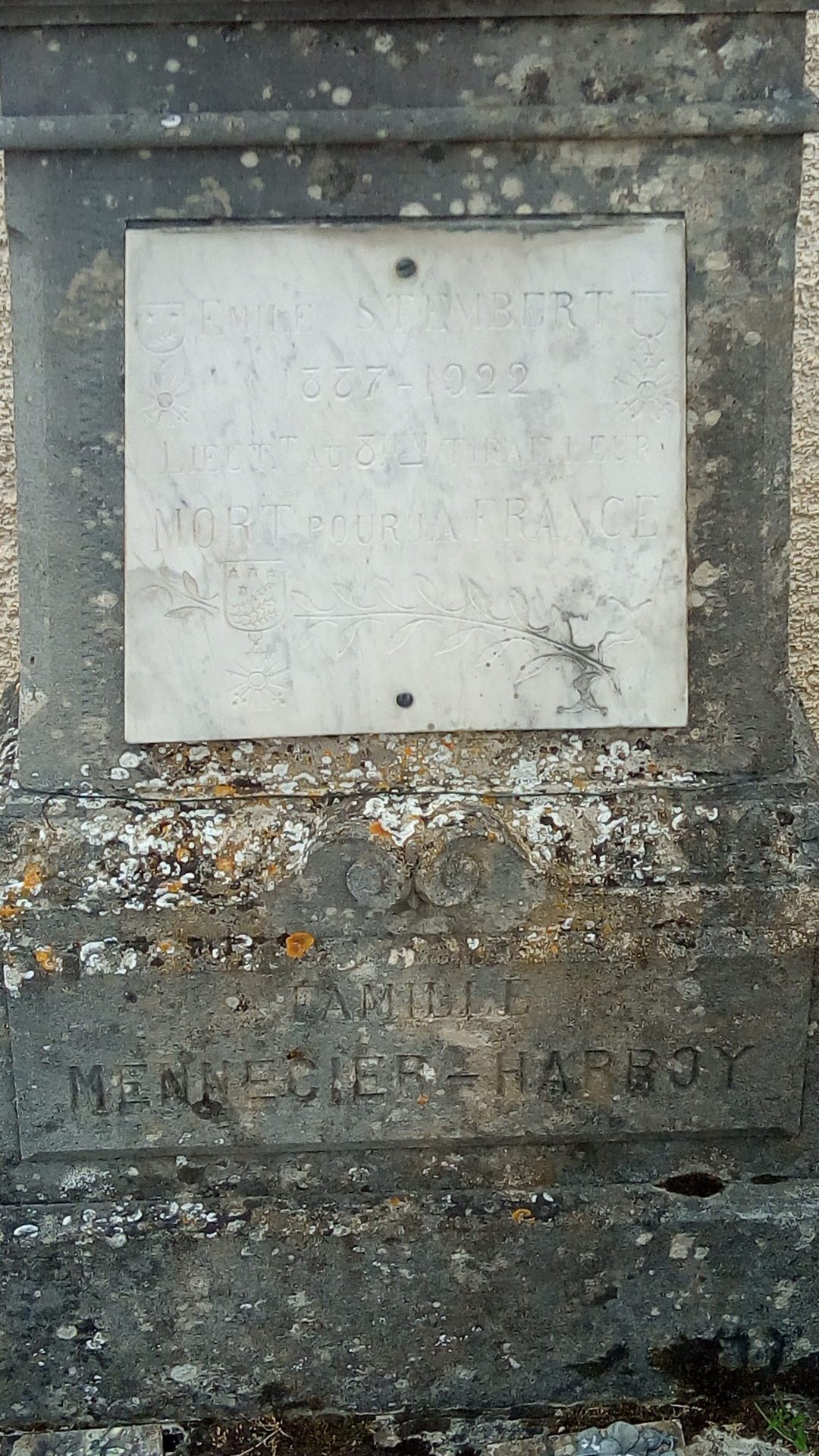 Tombe MENNECIER HARROY