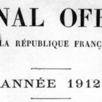 Journal Officiel 1912