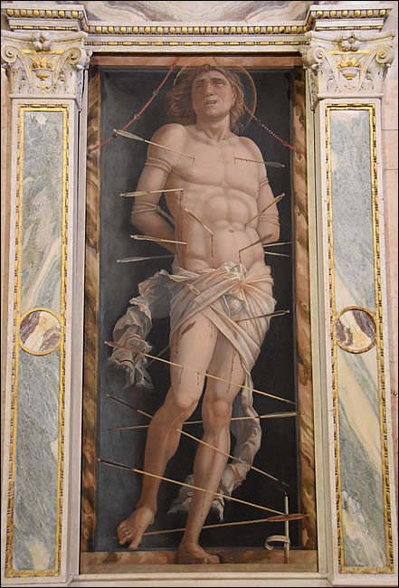 Saint Sébastien - huile sur toile - 1490 - Andrea Mantegna