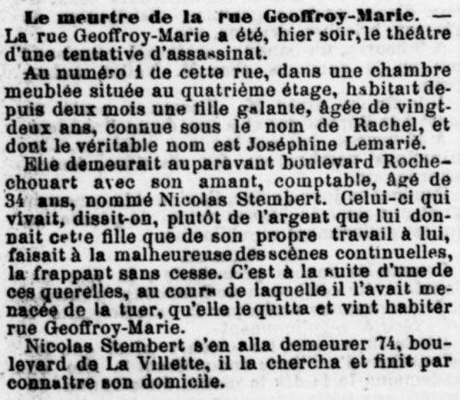 Presse - Le Petit Republicain de l'Aube - 1887-07-22 - STEMBERT